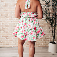 Soul Tied Floral Dress in Pink