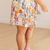 Spring Fields Floral Skirt