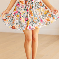 Spring Fields Floral Skirt