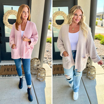 PREORDER: Azalea Oversized Cardigan in Two Colors