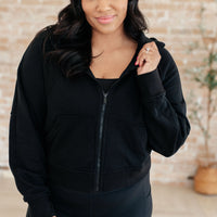 Sun or Shade Zip Up Jacket in Black