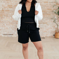 Settle In Dad Shorts in Black