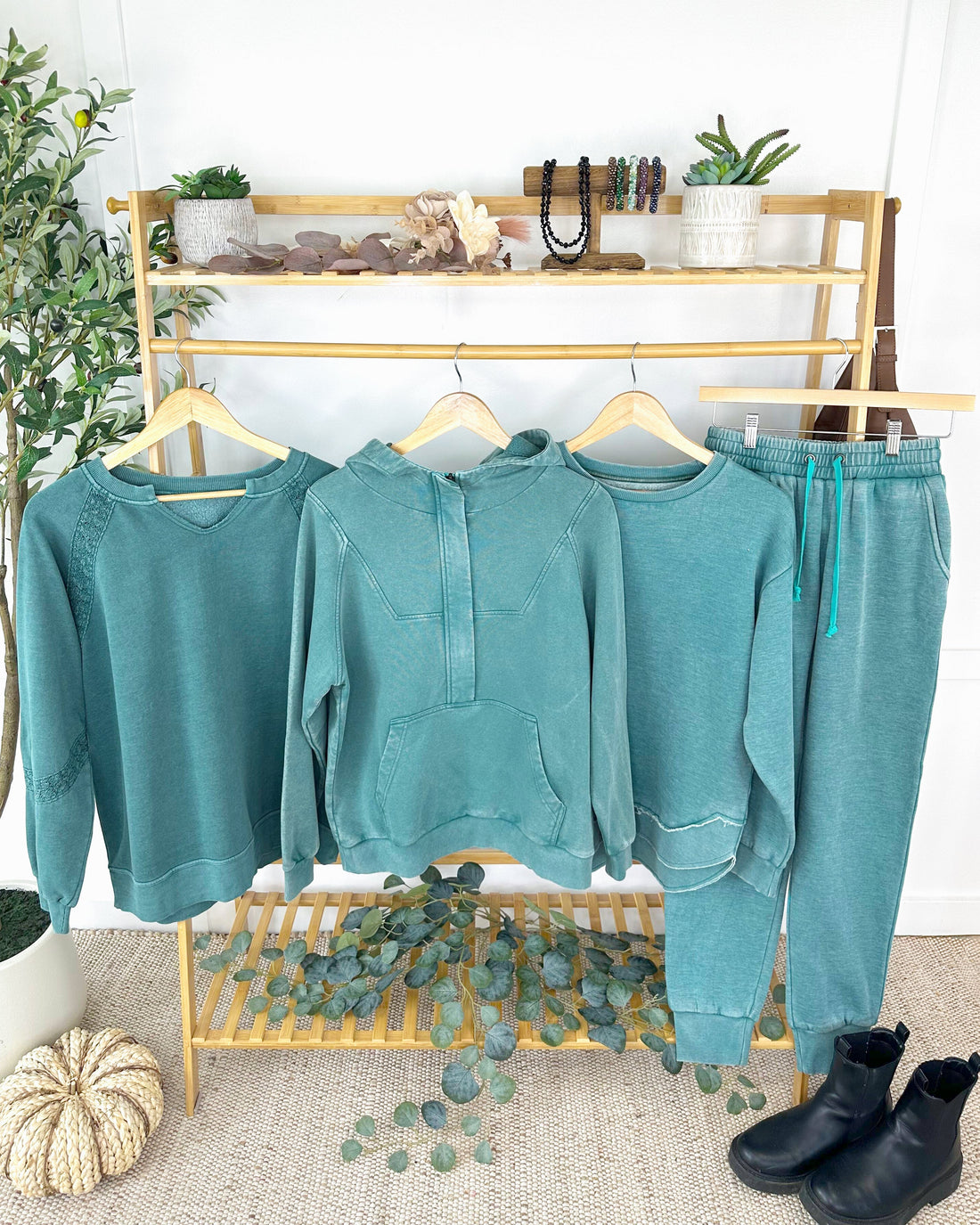 IN STOCK Vintage Wash Pullover - Teal