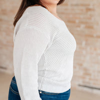 Told You So Ribbed Knit V Neck Sweater