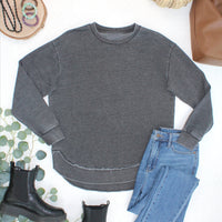 IN STOCK Vintage Wash Pullover - Black