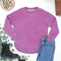 IN STOCK Vintage Wash Pullover - Purple