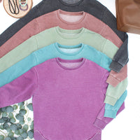 IN STOCK Vintage Wash Pullover - Brown