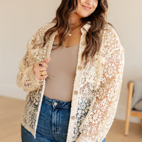 Vintage Lace Lace Button Up
