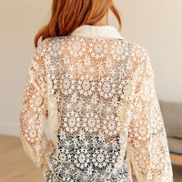 Vintage Lace Lace Button Up