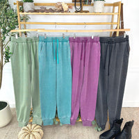 IN STOCK Vintage Wash Joggers - Purple