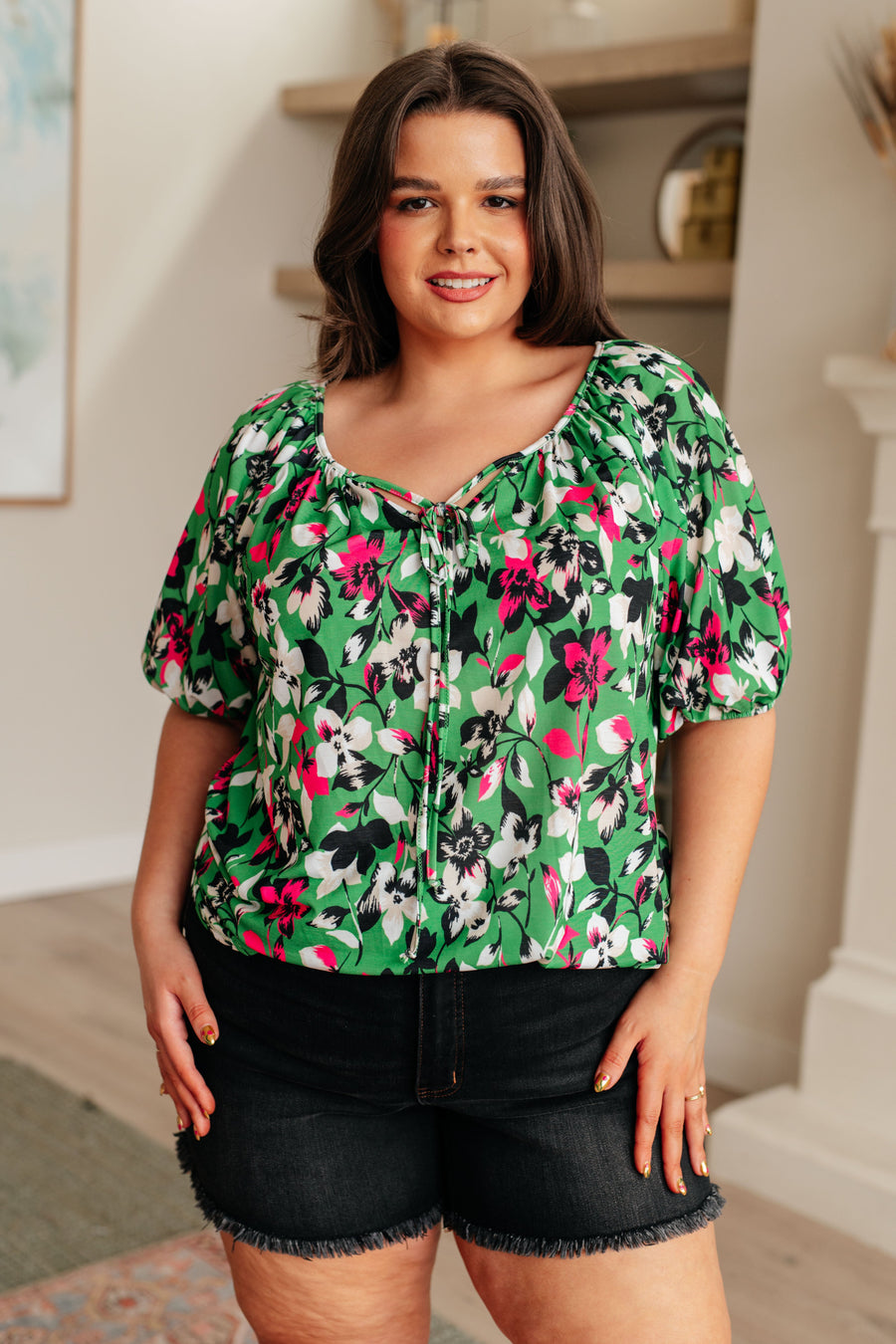 Wild and Bright Floral Top