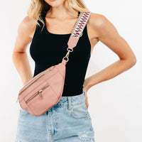 Fame PU Leather Crossbody Bag with Removable Strap