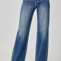 RISEN High Waist Jeans with Pockets