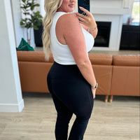 PREORDER: Fallon Flare Suck and Tuck Leggings in Two Colors