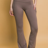 Love Tree High Waist Flare Active Leggings with Side Pockets