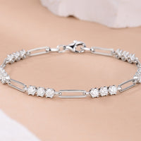 1.8 Carat Moissanite 925 Sterling Silver Bracelet