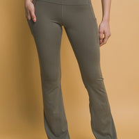 Love Tree High Waist Flare Active Leggings with Side Pockets