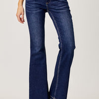 RISEN Full Size Low Rise Flare Jeans