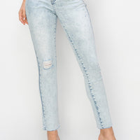 Risen Full Size High Rise Distressed Skinny Jeans