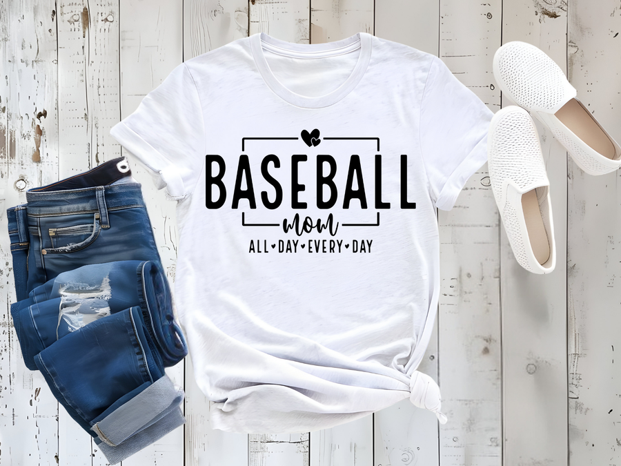 Baseball Mom All Day Graphic Tee