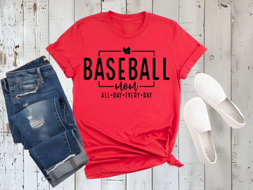 Baseball Mom All Day Graphic Tee