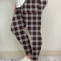 Red Plaid Leggings w/ Pockets