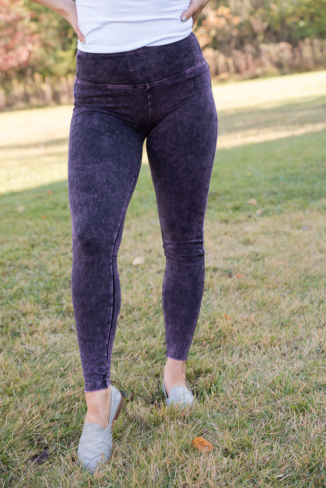 My Mineral Washed Yoga Leggings