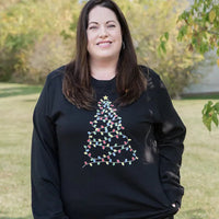 Bright Christmas Tree Long Sleeved Graphic Tee