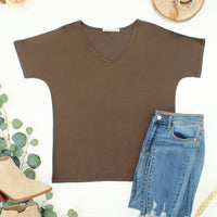IN STOCK Chloe Cozy Top - Brown