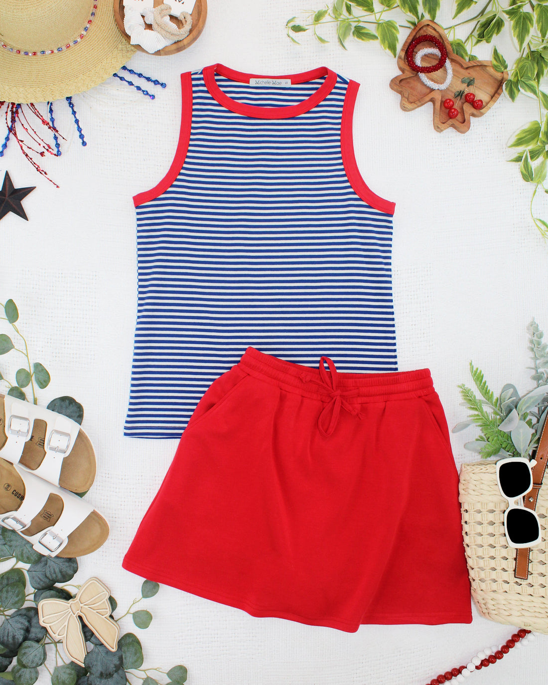 IN STOCK Serena Luxe Skort - Red