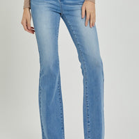 RISEN Full Size High Rise Button Fly Bootcut Jeans