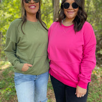 PREORDER: Magnolia Pocket Sweatshirt in Two Colors