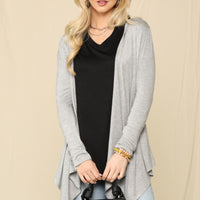 Celeste Full Size Open Front Knit Cardigan