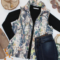 IN STOCK Remy Zip Up Vest - Dark Camo