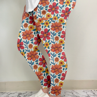 Fall Floral Leggings w/ Pockets!