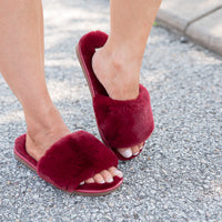 Fuzzy Slipper Sandals