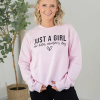 Girl Who Hates Valentines Crewneck