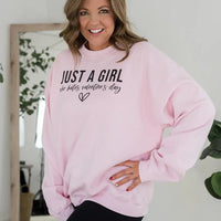 Girl Who Hates Valentines Crewneck