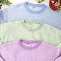 IN STOCK Josie Cozy Crew Sweater - Lavender FINAL SALE