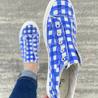 My Blue Gingham Babalu Shoes