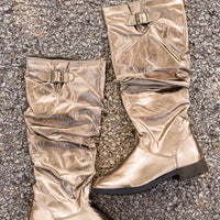 On the Edge Boots in Pewter