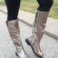 On the Edge Boots in Pewter