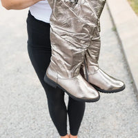 On the Edge Boots in Pewter