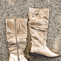 On the Edge Boots in Pewter