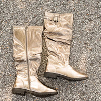 On the Edge Boots in Pewter