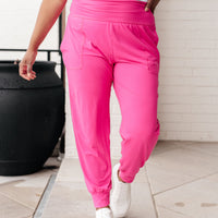 Always Accelerating Joggers in Sonic Pink