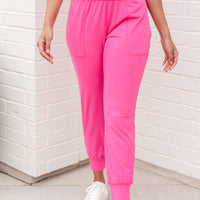 Always Accelerating Joggers in Sonic Pink