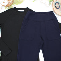 IN STOCK Luxe Ankle Bottoms- Navy