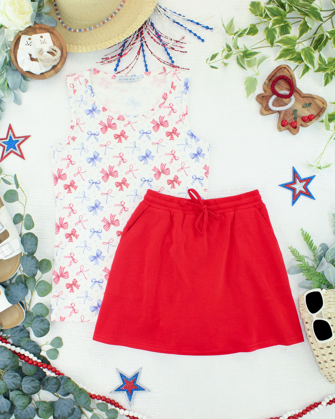 IN STOCK Serena Luxe Skort - Red