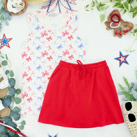 IN STOCK Serena Luxe Skort - Red